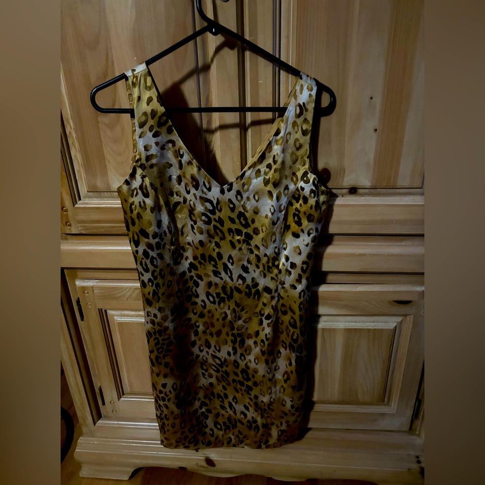 Silk Dress with Gold Colors